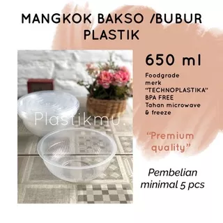 MANGKOK BAKSO / MANGKOK BUBUR /MANGKOK MAKANAN / MANGKOK PLASTIK 650ml