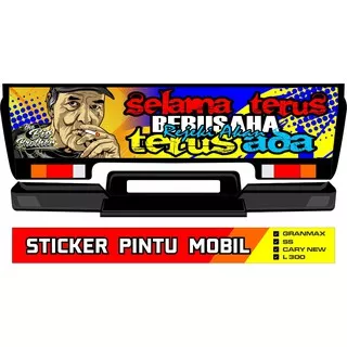 Sticker Pintu Belakang Mobil Pickup L300 / carry SS / Futura / Grandmax / New Carry Kode D013