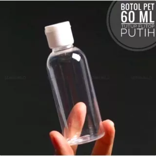 BOTOL 60ml fliptop Botol 60ml ulir botol fliptop