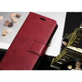 Leather Flip Cover Vivo Y21(2021)/Vivo Y21S  - Wallet Case Kulit - Dompet