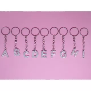 Gantungan kunci huruf Q-Z / souvenir murah / gantungan kunci nama / gantungan alfabet