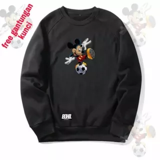 ((BAYAR DITEMPAT)) JUMBO M-XXXL ORIGINAL SWEATER PRIA CREWNECK MICKEY BALL/jaket distro/sweater pria