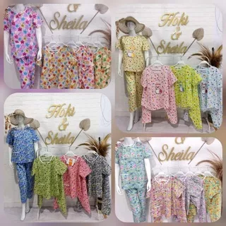 CP Hoki & Sheila Anak ABG Baju Tidur Wanita anak Perempuan Piyama Bahan Katun Premium Motif Terbaru