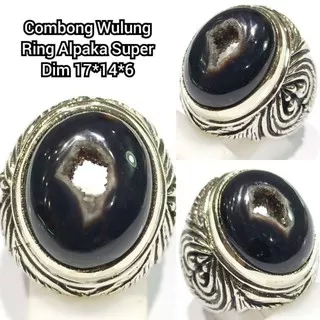 cincin batu akik combong Wulung