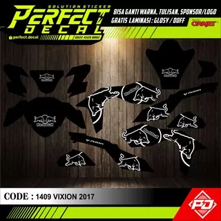 Decal Stiker Motor VIXION LAMA/VIXION 2013 - 2014 NVL/VIXION 2015 - 2016 NVA/VIXION R NEW Full Body