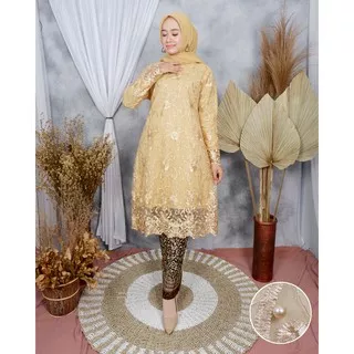 NOV> KEBAYA TUNIK SEKAR - TUNIK KEBAYA TILLE BORDIR / KEBAYA TUNIK BORDIR /BAJU KEBAYA MODERN CANTIK