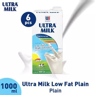 SUSU ULTRA LOW FAT FULL CREAM 1 LITER - ( 1 PAKET ISI 6 )