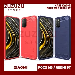 Case Xiaomi Poco M3 Redmi 9T Armor Carbon Casing HP Karakter Motif Marvel Nasa Softcase Terbaru