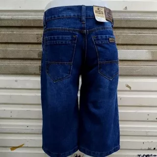 Celana pendek Jeans pria standar (borju) - Celana Jeans pendek 7/8 - Biru, 27