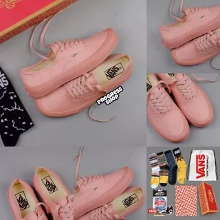 Sepatu Vans Authentic Pink White Premium BNIB Wanita Made In China