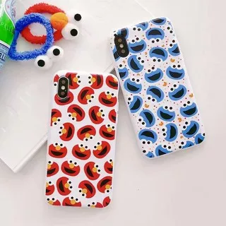 Elmo Cookie Monster Pattern - 1 HARI JADI - Custom Case - HAMPIR SEMUA TYPE HP