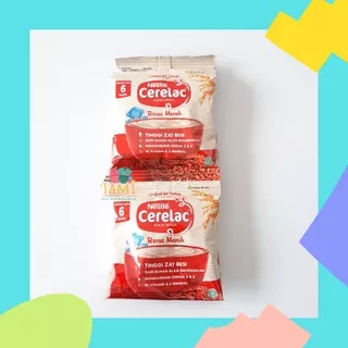 NESTLE CERELAC BUBUR SEREAL BAYI SACHET 20GR X 1 BERAS MERAH BUBUR BAYI 6 BULAN MPASI