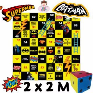 ULAR TANGGA JUMBO BATMAN ULAR TANGGA RAKSASA SUPERMAN MAINAN ANAK COWO