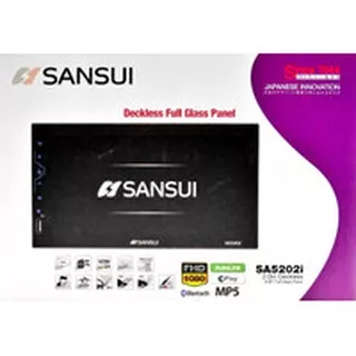 Sansui SA5202i MP5 Head Unit TV Double Din 6.95 Deckless Car Audio