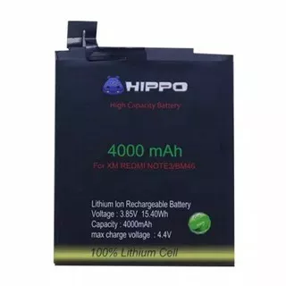 Baterai Batre Battery Hippo Bm46 Xiaomi Redmi Note 3 Pro BM 46 Xiaomi Redmi Note3 Pro Ori