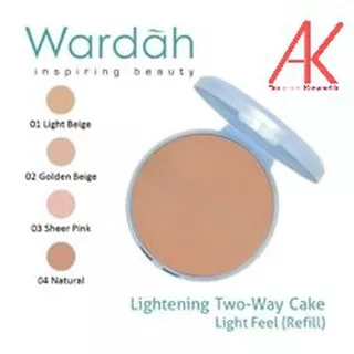 [Refill] Wardah Lightening Two Way Cake Light Feel SPF 15 (Bedak TWC) (Isi Ulang)