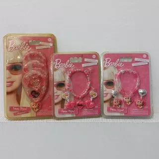 ORI barbie aksesoris accessories gelang kalung ear rings hiasan mainan anak cewek perempuan mattel