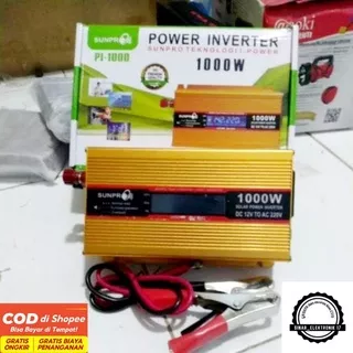 Power INVERTER DC Ke AC 1000W 1000 Watt Aki ke Listrik merk Supnro PI05