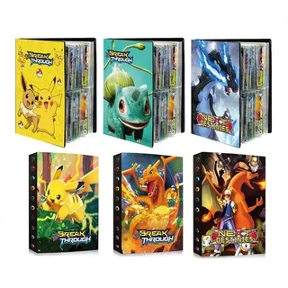 (Ready Stock) 324/240 Pcs Holder  Pokemon Cards Album Book Cartoon Anime Game French Card Holder Collection Folder Kid Cool Toy Gift