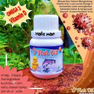 O`fish Oil Minyak Ikan Salmon Penambah Nafsu Makan