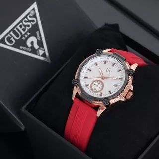 (COD) JAM TANGAN WANITA GUESS TALI KARET RUBER(9)