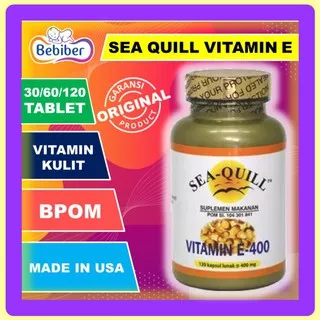 Sea-Quill Vitamin E 400 IU Isi 120s / Sea Quill / Seaquill / Vitamin Kulit / BEBIBER