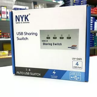 Hub Printer Auto Switch 1-4 Port / Usb Sharing Switch Hub NYK