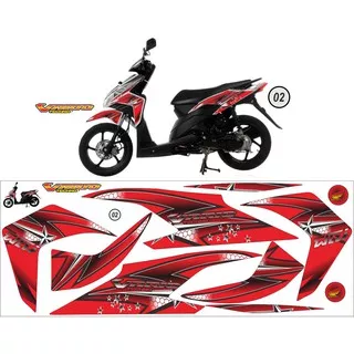 STRIPING HONDA VARIO TECHNO 110cc 2009-2011 KARAKTER LOOK