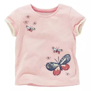 Tshirt / Kaos Anak - Butterfly Pink TS03