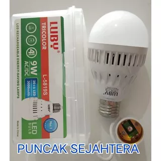 Lampu LED emergency LUBY 9 watt 9w 3 WARNA