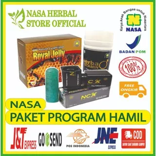 Paket Program Hamil Nasa (Kapsul Herbastamin,Crystal X,Natural Royal Jelly)