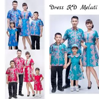 Dress Kd melati sarimbit batik modern dress elegan baru