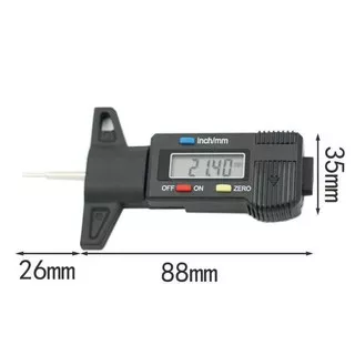 Alat Ukur Kedalaman Ban Digital Tyre Tread Depth Gauge GemRed