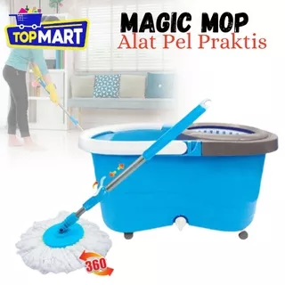 ALAT PEL LANTAI SUPER MOP PRAKTIS TANPA PERAS Magic mop 623 TOPMART