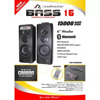 Speaker Aktif 6 inch Roadmaster Bass 16 Bluetooth USB SD Speker Bass16