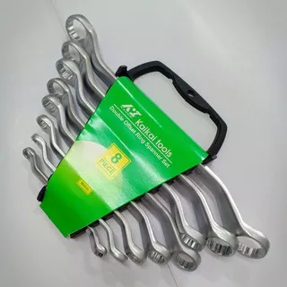 Kunci Ring Set 8 pcs KAGON Kunci Ring Kunci Ring Pas Set Kunci Double Offset Ring Spanner Set