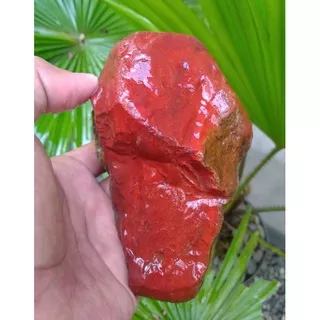 suiseki batu alam bahan batu akik bongkahan jasper super redd langka natural istimewa jozz persis digambar asli sungai Klawing