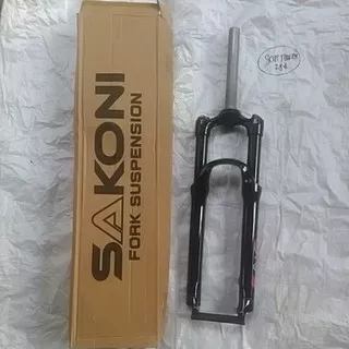 FORK SEPEDA MTB SAKONI ALLOY SIZE 27.5 TRAVEL 120 MM LOCK OUT