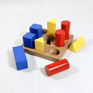 Colour Block Mini Mainan Edukasi Pengenalan Bentuk