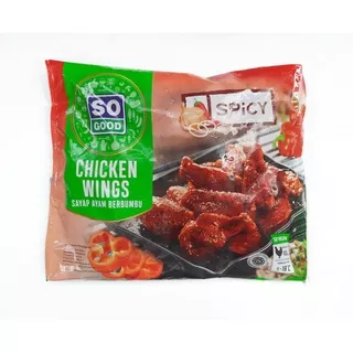 So Good Spicy CHICKEN WINGS 400 gr Sayap Ayam Berbumbu