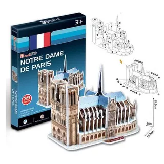 Cubicfun 3D Puzzle Mini Notre Dame de Paris - Mainan Edukasi