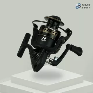 Reel Pancing LS Fishing Reel Ball Bearing 14 5.2:1 / Reel Pancing Murah Kuat Bahan Metal Gulungan Pancing Kuat Original Berkualitas Gulungan Senar Joran / Reel Power Handle Rell Pancing Murah Reell Pancing Ikan / Perlengkapan Memancing Paket Alat Pancing