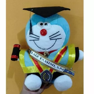 BONEKA WISUDA KUCING LUCU 35CM