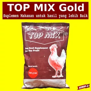 Suplemen Makanan Ayam Ternak Unggas TOP MIX - 500 gr - MEDION