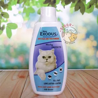 Exodus Cat 100Gram / Bedak Anti Kutu Kucing Cat Flea & Tick Powder