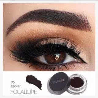 Focallure Pomade Eyebrow warna Ebony / Cream Gel alis Focallure original