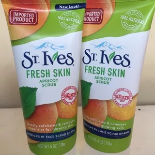 KEMASAN TERBARU ST. Ives Scrub (Fresh Skin, Energizing, Gentle Smoothing, Radiant Skin)