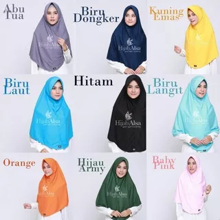 Size XL & XXL Khimar Kaos Bergo Berri Hijab Alsa Jilbab Santai Adem