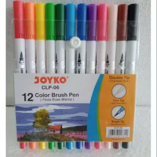 Joyco dual brush pen 12 color