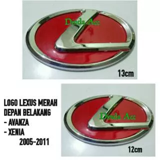 Emblem Logo LEXUS Merah Depan Belakang AVANZA - XENIA 2005-2011